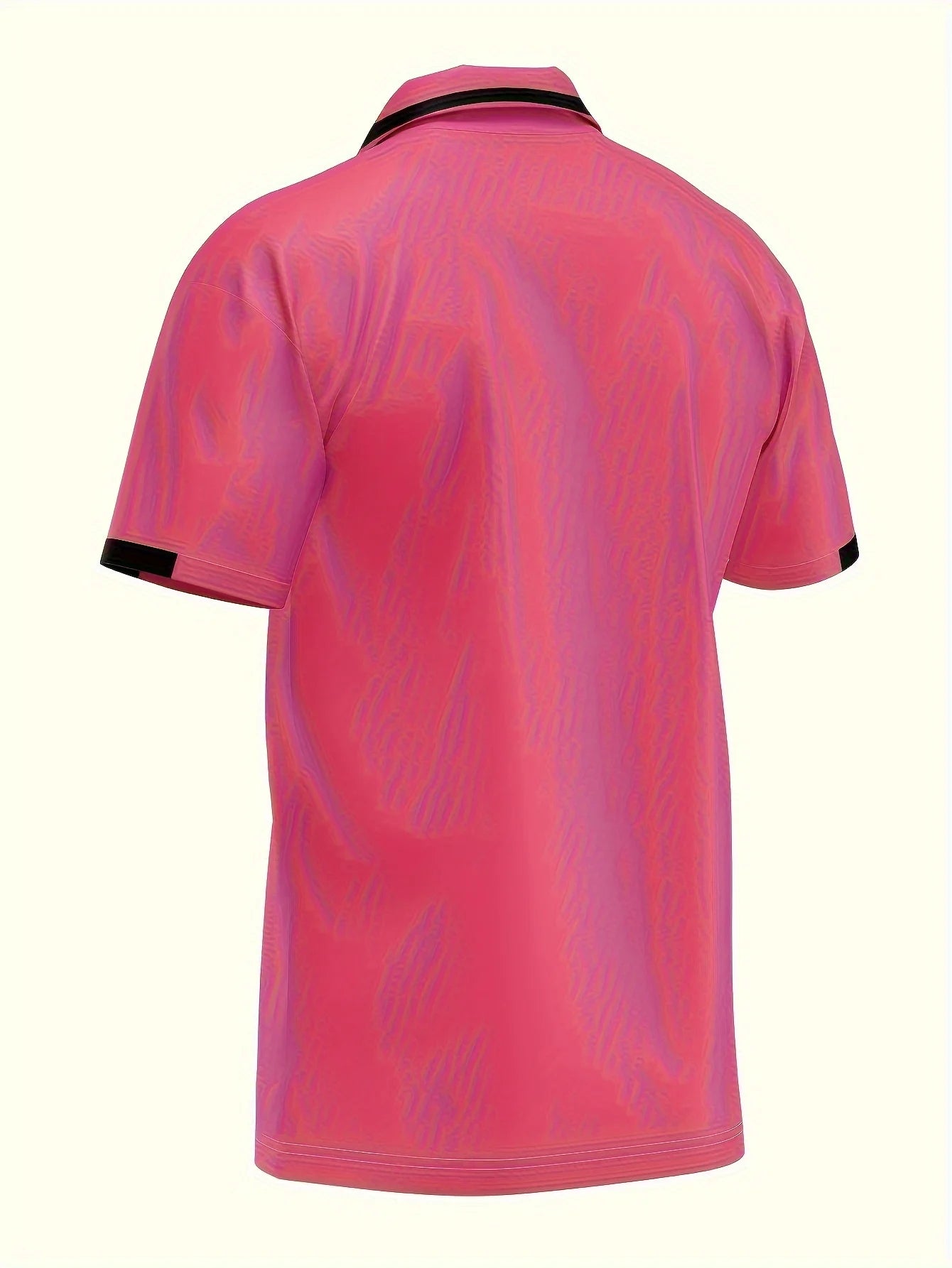 RED SPY Men's Summer Polo - 100% Polyester, Machine Wash