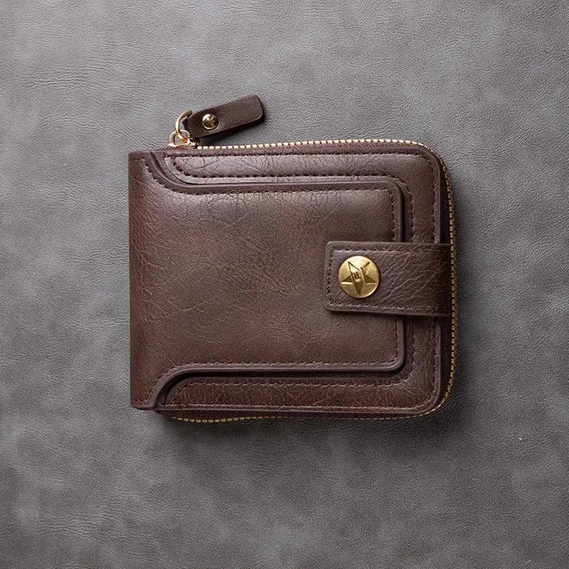 Zippered Leather Wallet