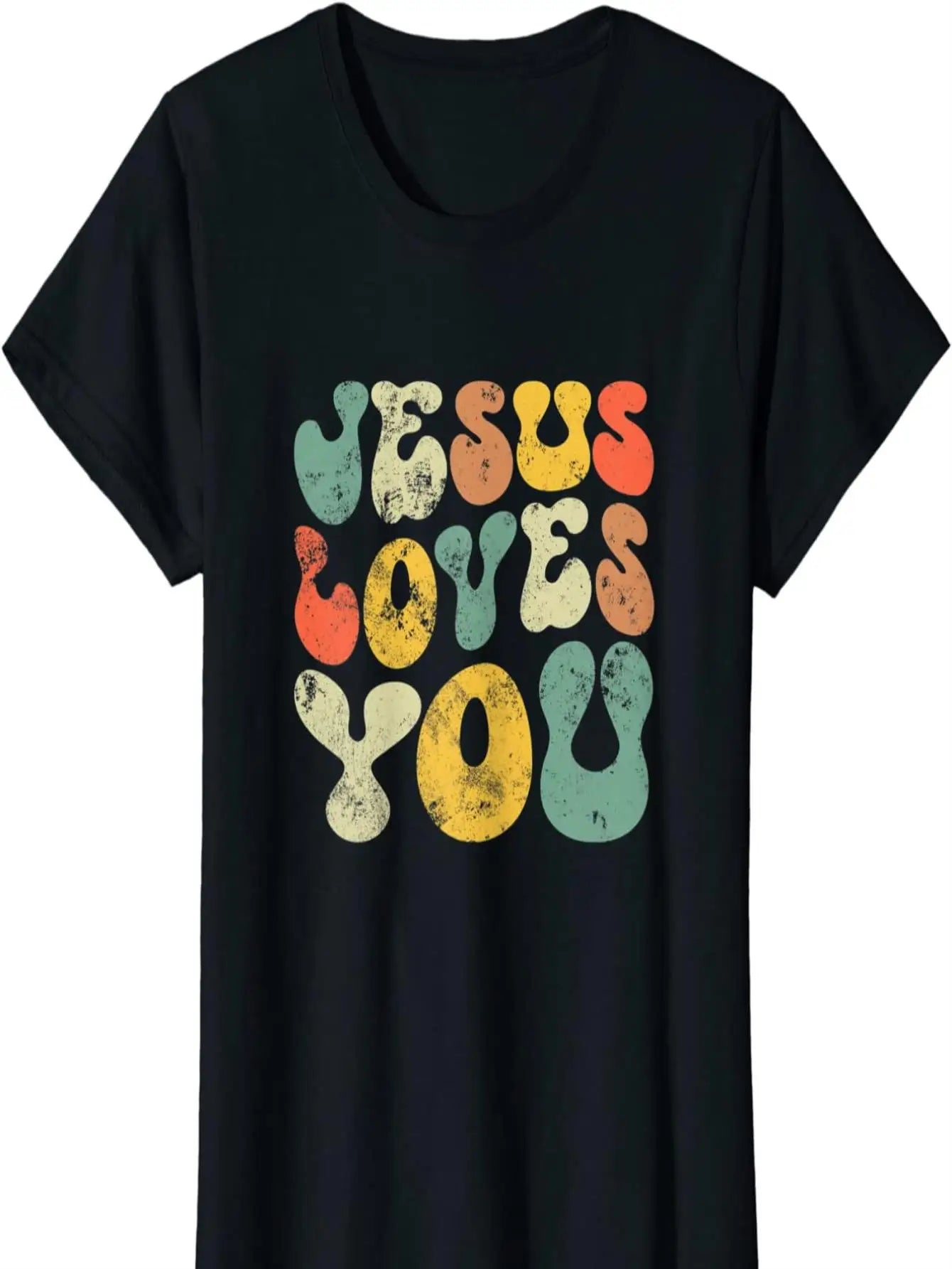 Vintage Jesus Loves You Women's T-Shirt