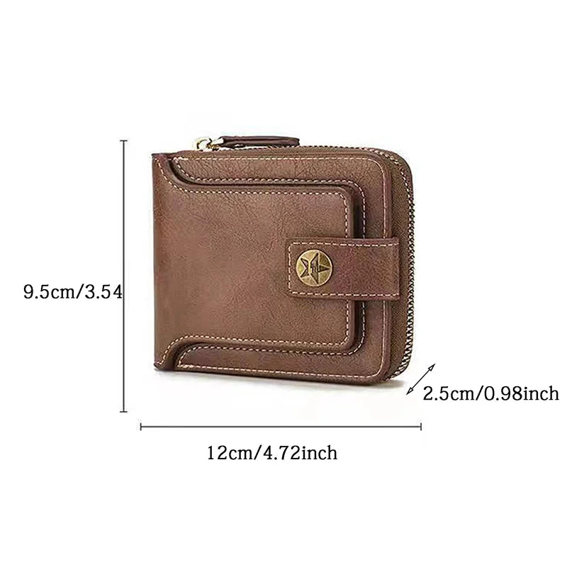 Zippered Leather Wallet