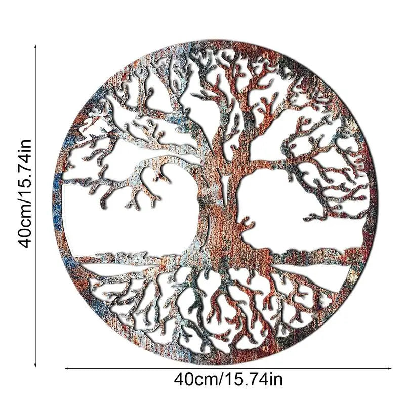 2D Metal Tree of Life Wall Sculpture