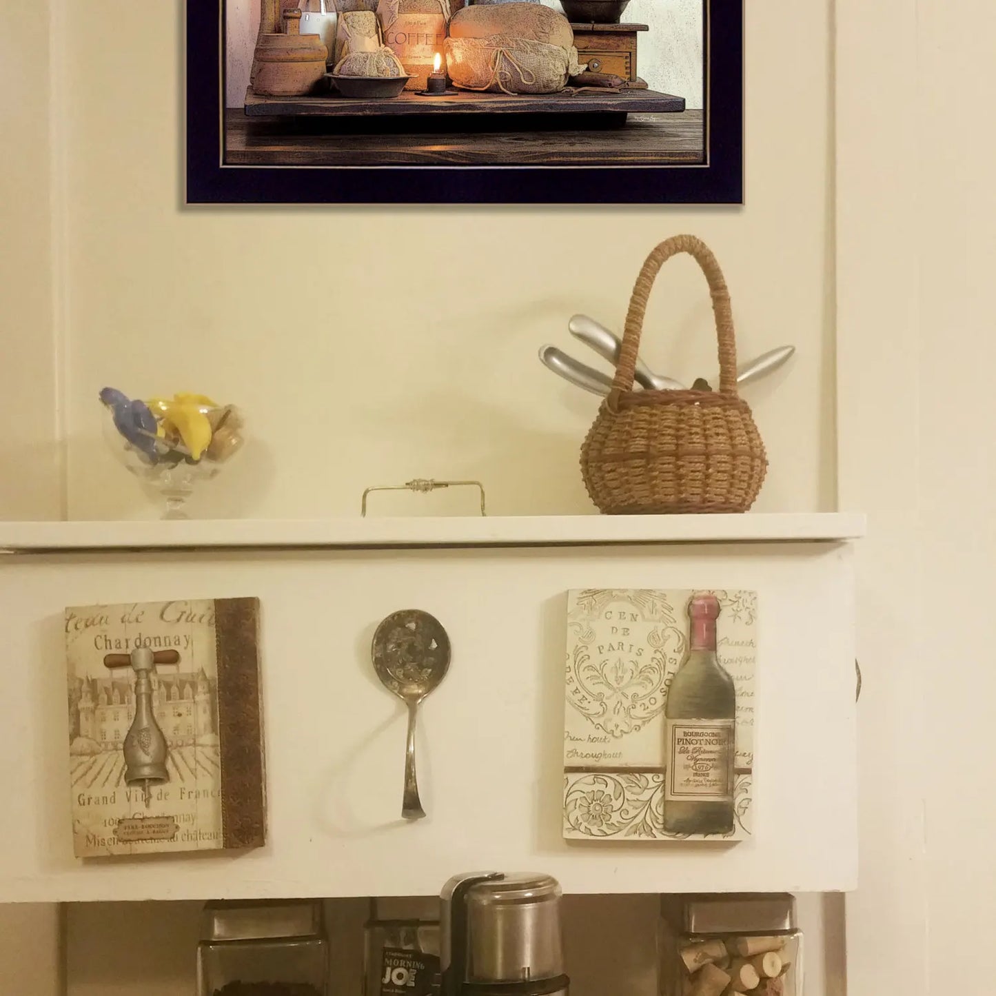 Faith Hope Love Wall Art, Black Frame, Ready to Hang