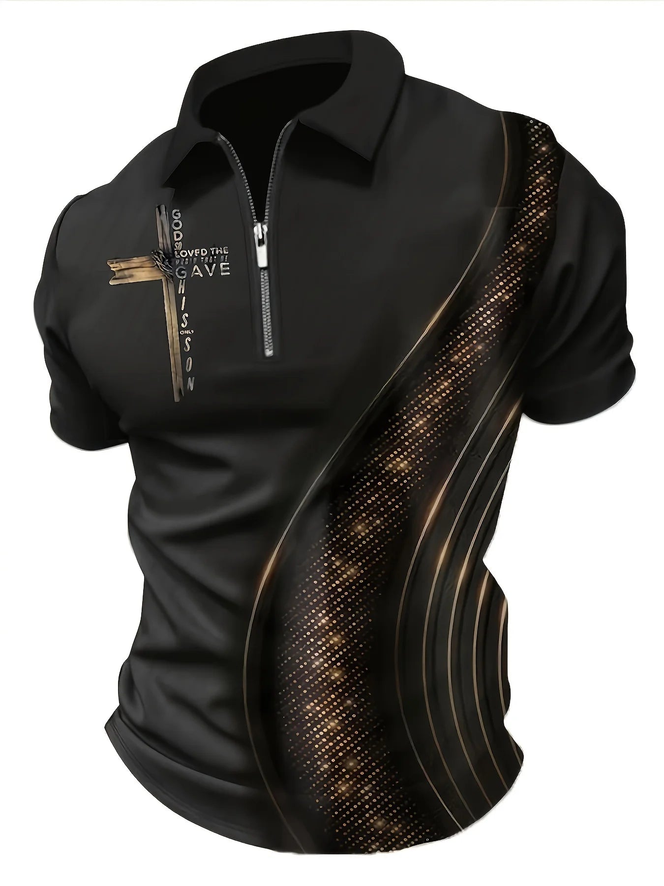 Men's fashion cross polo
