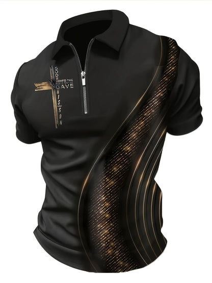 Men's fashion cross polo