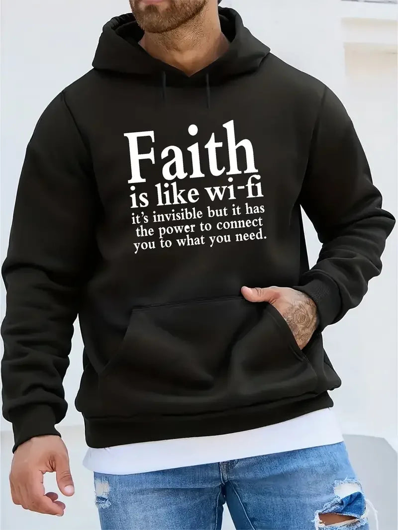 FAITH - Printed casual hoodie