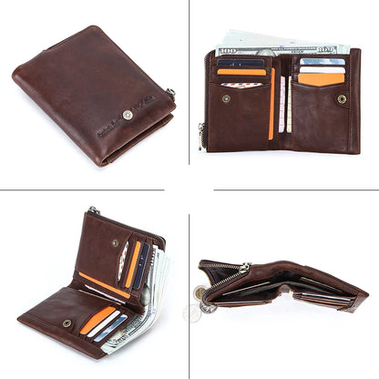 Genuine Leather Mini Wallet