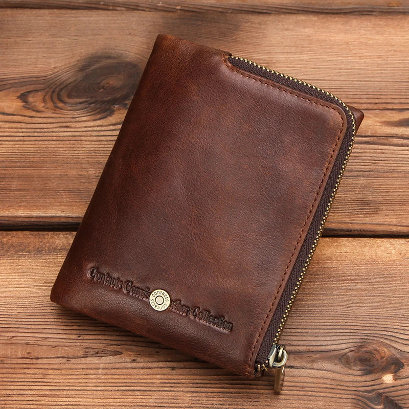 Genuine Leather Mini Wallet