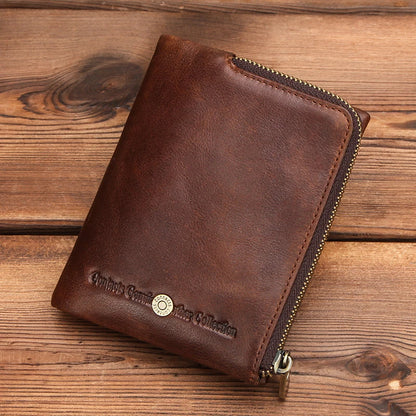Genuine Leather Mini Wallet