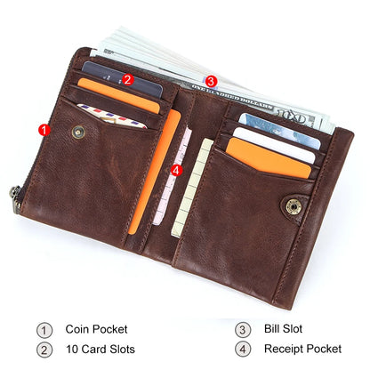 Genuine Leather Mini Wallet