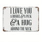 "I Love You A Bushel and A Peck" Metal Sign - 8x12 Inch