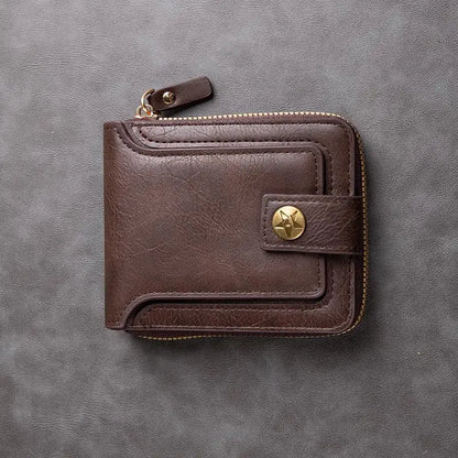 Zippered Leather Wallet