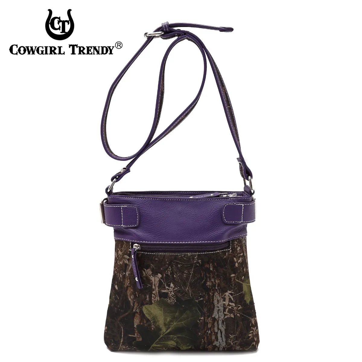 Camouflage Crossbody handbag with Rhinestone Cross
