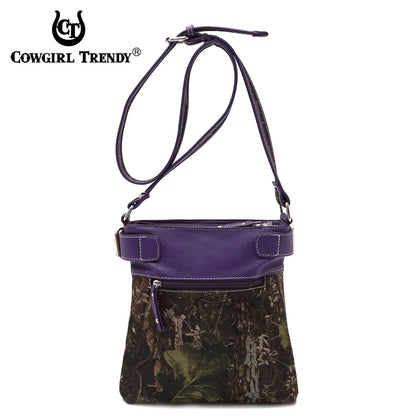 Camouflage Crossbody handbag with Rhinestone Cross