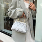 Evening Clutch/Purse W/ Heart Pattern and Chain Strap