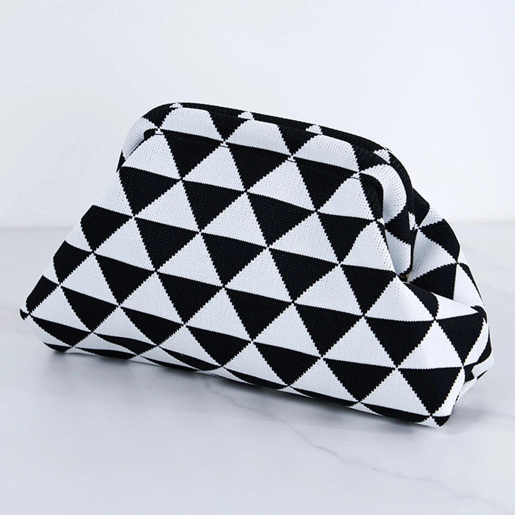 Small Knit/Striped Clutch Handbag