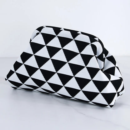 Small Knit/Striped Clutch Handbag
