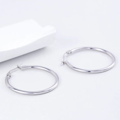 925 Sterling Silver Hoop Earrings