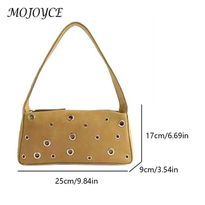 PU Leather Handbag W/ Eyelets