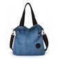 Large Capacity Canvas Handbag with Single Shoulder Strap