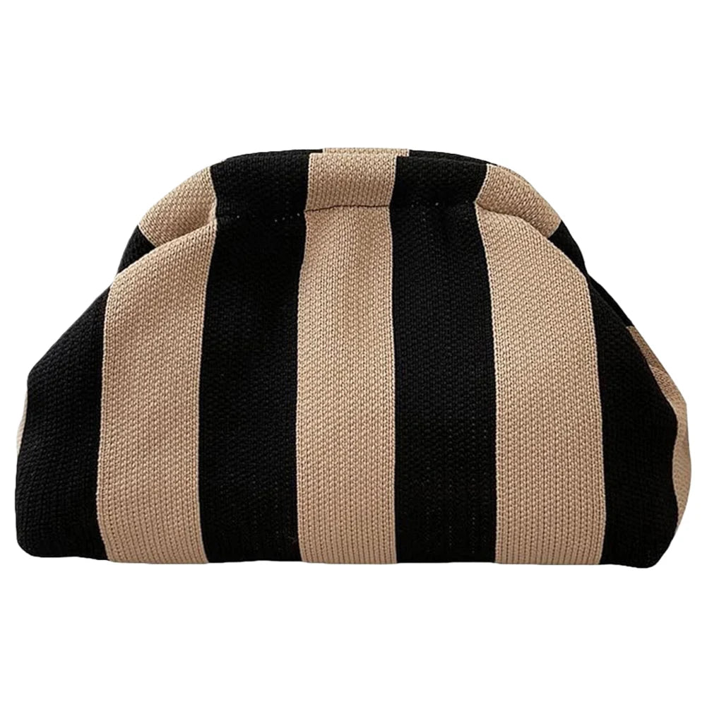 Small Knit/Striped Clutch Handbag
