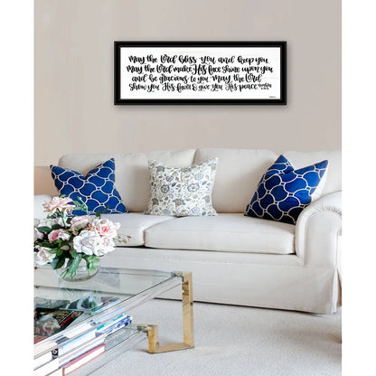 Lord Bless You Framed Print - Religious Wall Art Decor