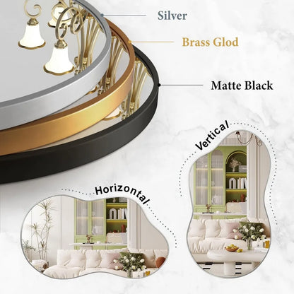 Decorative Wall Mirrors 20"x36" Aluminum Alloy Frame