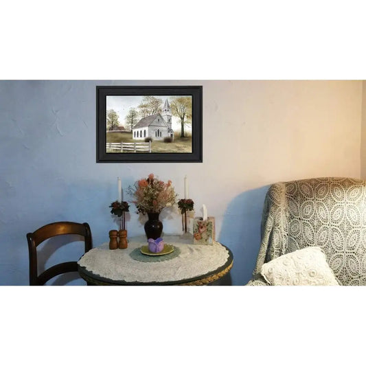 "Sunday Go To Meetin" By Billy Jacobs - Ready To Hang Black Framed Print