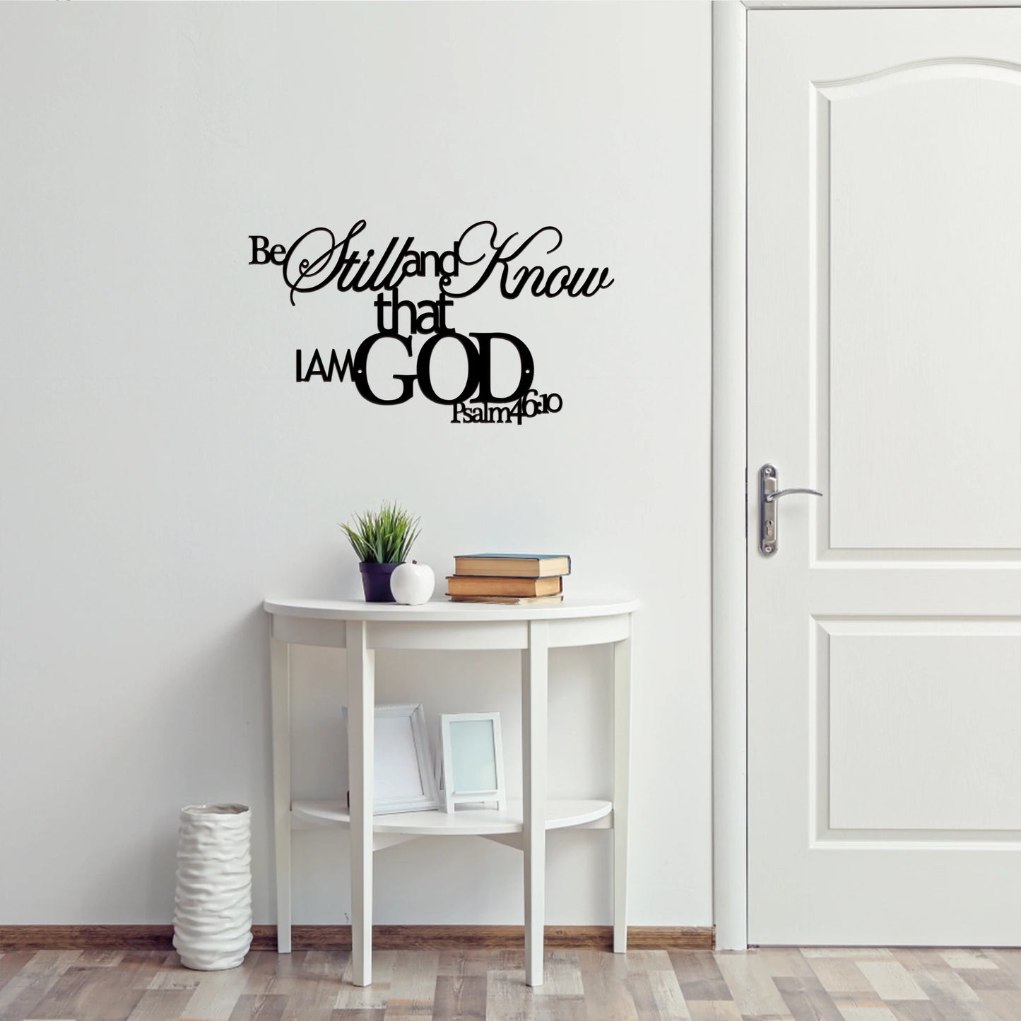 1pc Metal Scripture Wall Art