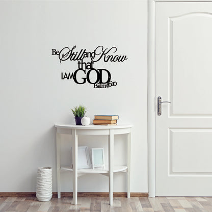 1pc Metal Scripture Wall Art