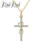 Alloy Pendant With Diamond Cross Necklace