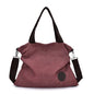 Large Capacity Canvas Handbag with Single Shoulder Strap
