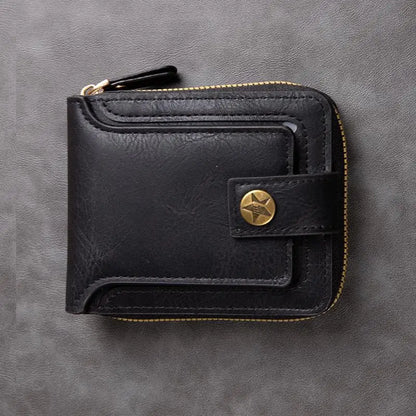 Zippered Leather Wallet
