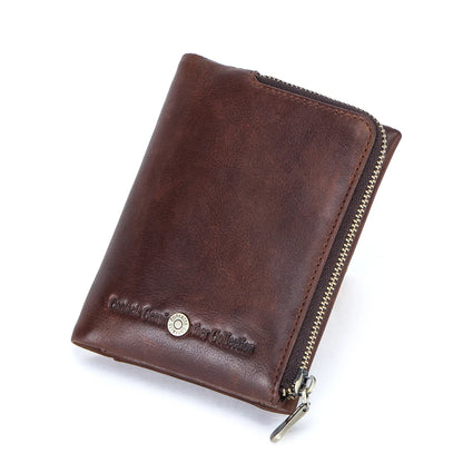 Genuine Leather Mini Wallet