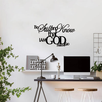 1pc Metal Scripture Wall Art
