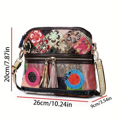 Casual Multi Color Messenger Bag