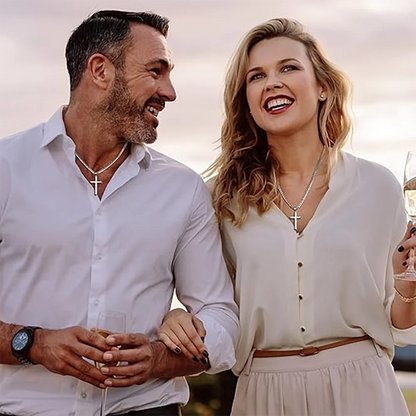 925 Sterling Silver Cross Necklace for Men/Women