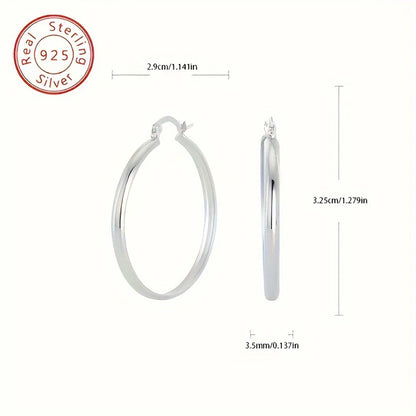 925 Sterling Silver Hoop Earrings