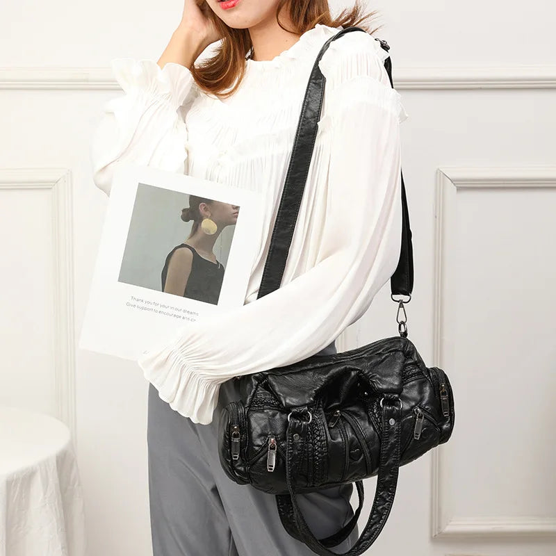 Soft PU Leather Shoulder Bag