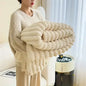 Thick Striped Warm Blanket