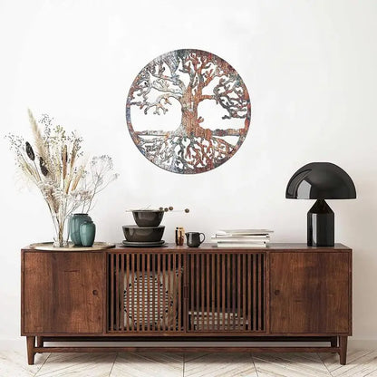 2D Metal Tree of Life Wall Sculpture