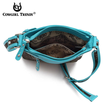 Camouflage Crossbody handbag with Rhinestone Cross