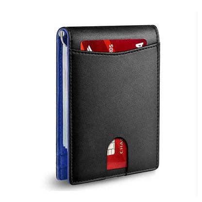 Slim Leather Wallet - RFID Blocking