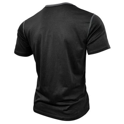 Men Lightweight Summer V-Neck T-Shirt