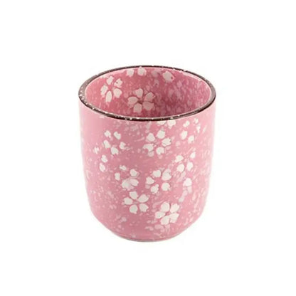 Japanese Style Tea Cup with Floral Design