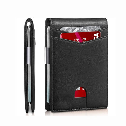 RFID Protection Carbon Leather Wallet