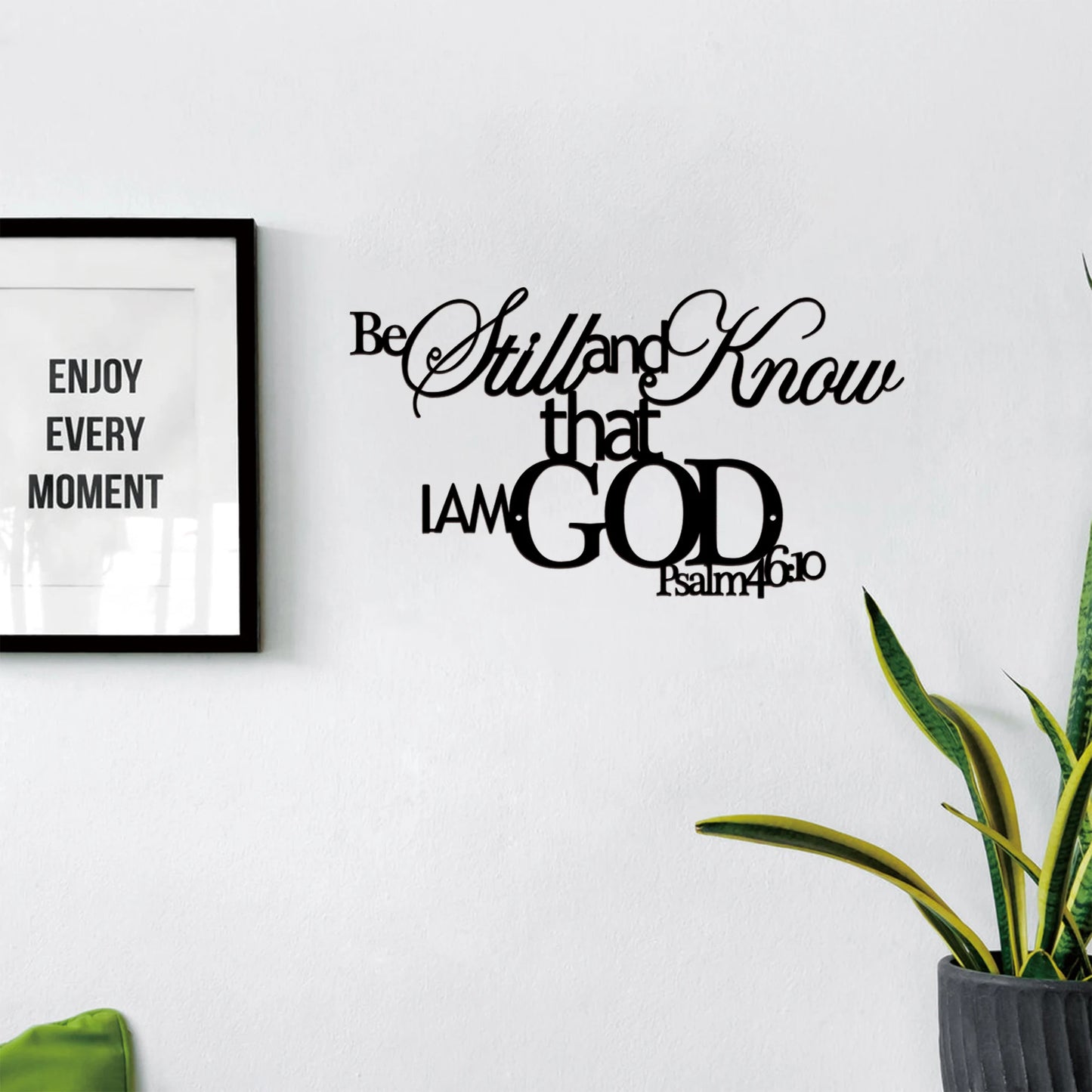 1pc Metal Scripture Wall Art