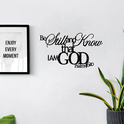 1pc Metal Scripture Wall Art
