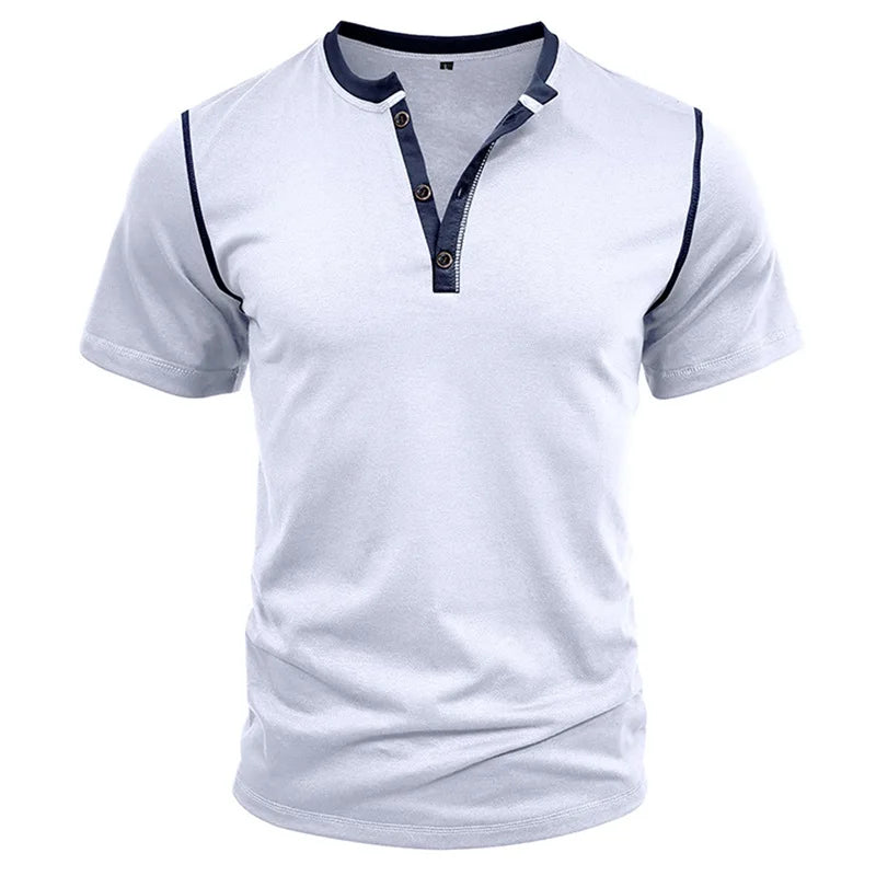 Men Lightweight Summer V-Neck T-Shirt