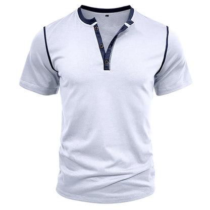 Men Lightweight Summer V-Neck T-Shirt