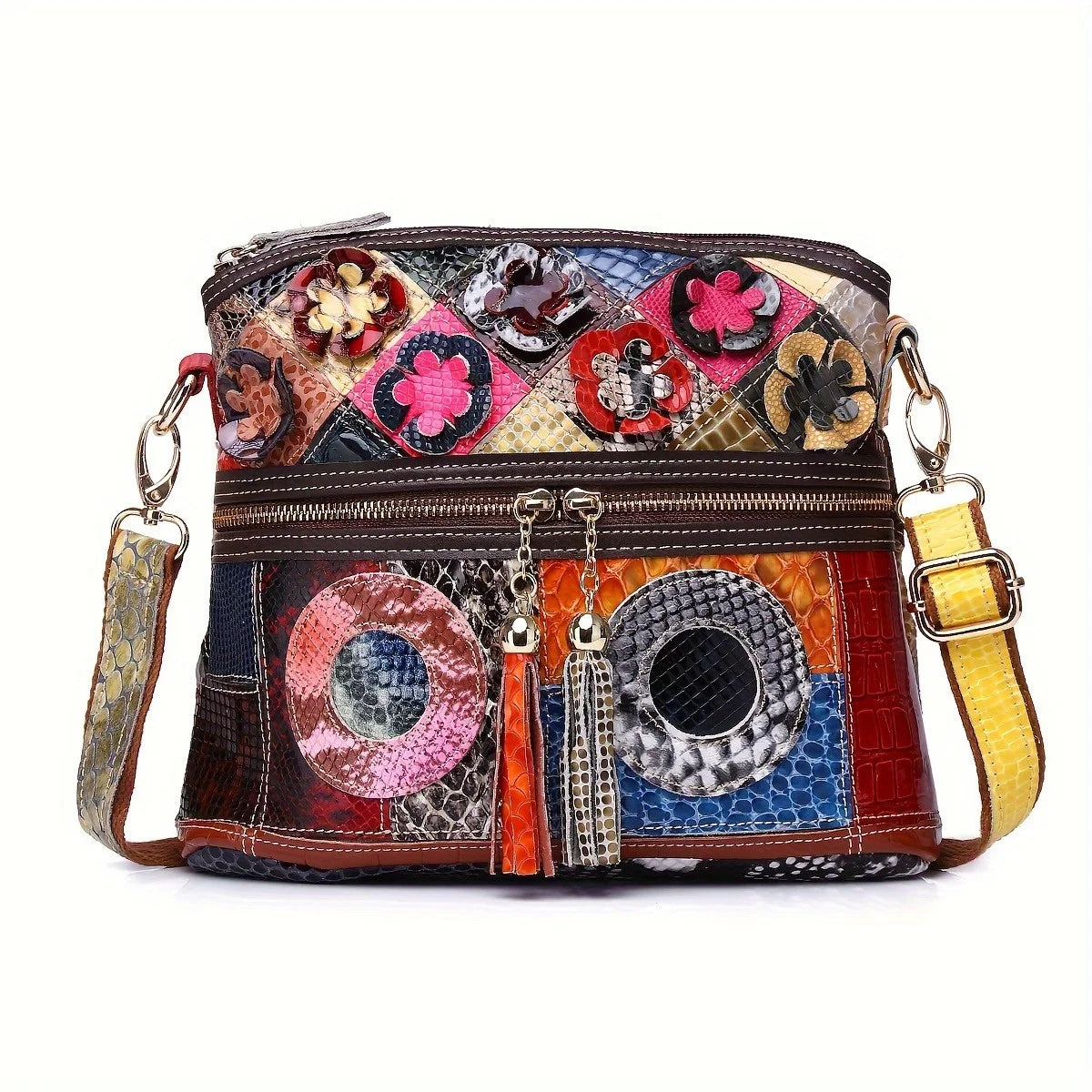 Casual Multi Color Messenger Bag
